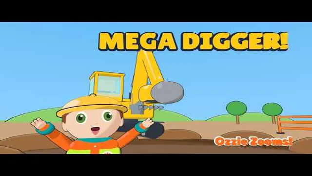 Mega Digger Rescue! How Excavators Work for Kids | Ozzie Zooms! Ep 1 thumbnail